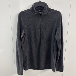 Lululemon Surge Warm 1/2 Zip Heathered Black Pullover Activewear Size M Mens